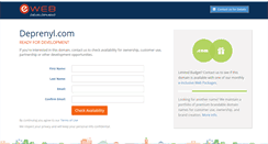Desktop Screenshot of deprenyl.com
